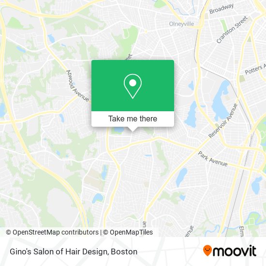 Mapa de Gino's Salon of Hair Design