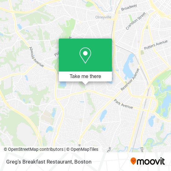 Greg's Breakfast Restaurant map