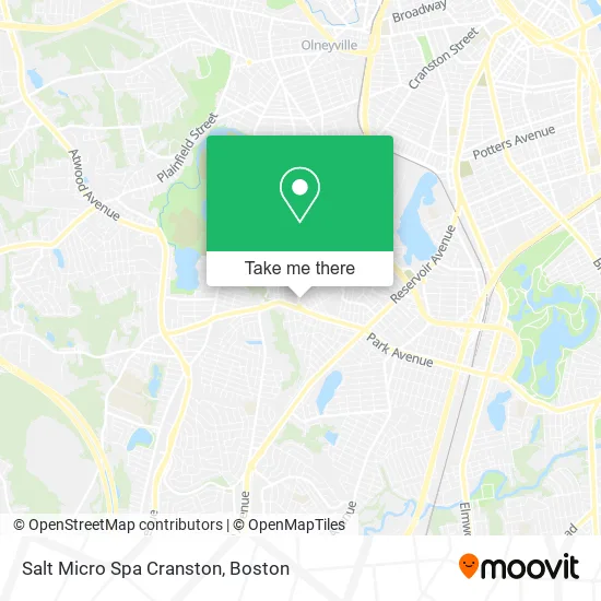 Salt Micro Spa Cranston map