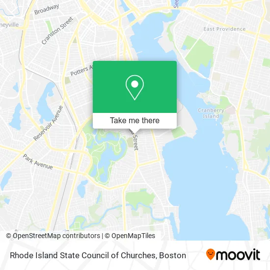 Rhode Island State Council of Churches map