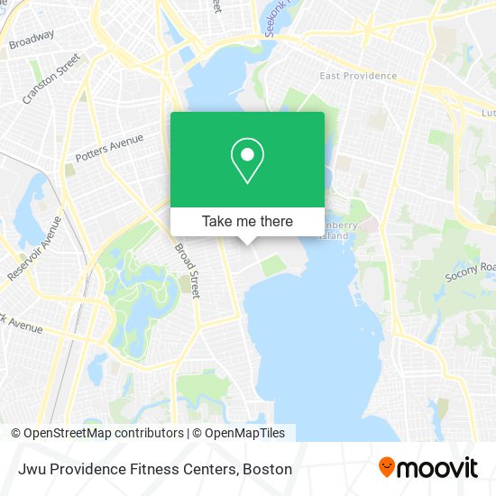 Jwu Providence Fitness Centers map