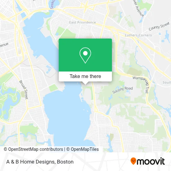 A & B Home Designs map