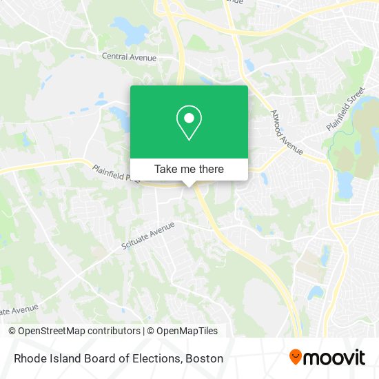 Mapa de Rhode Island Board of Elections