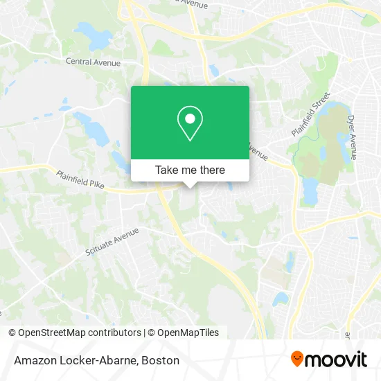 Amazon Locker-Abarne map