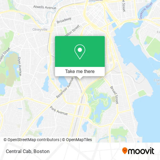 Central Cab map