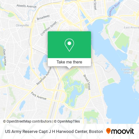 US Army Reserve Capt J H Harwood Center map