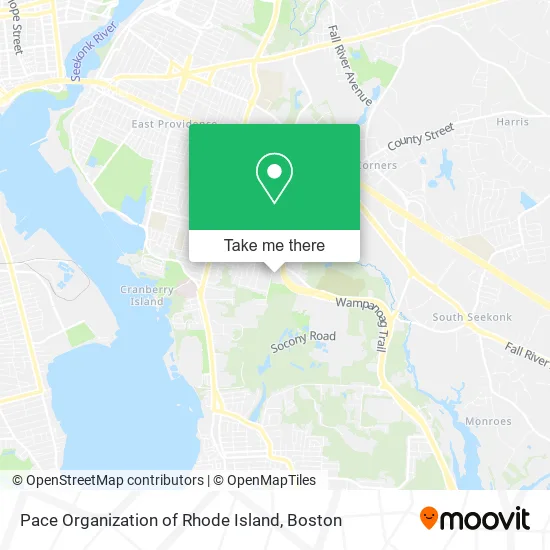 Pace Organization of Rhode Island map