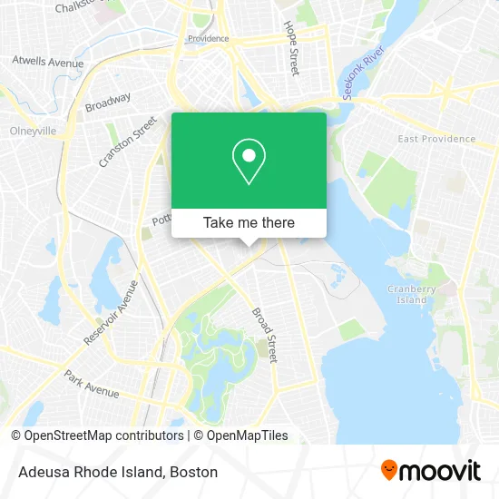 Adeusa Rhode Island map