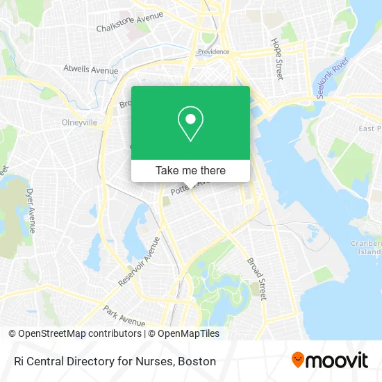 Ri Central Directory for Nurses map