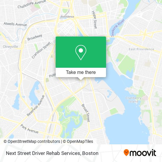 Next Street Driver Rehab Services map