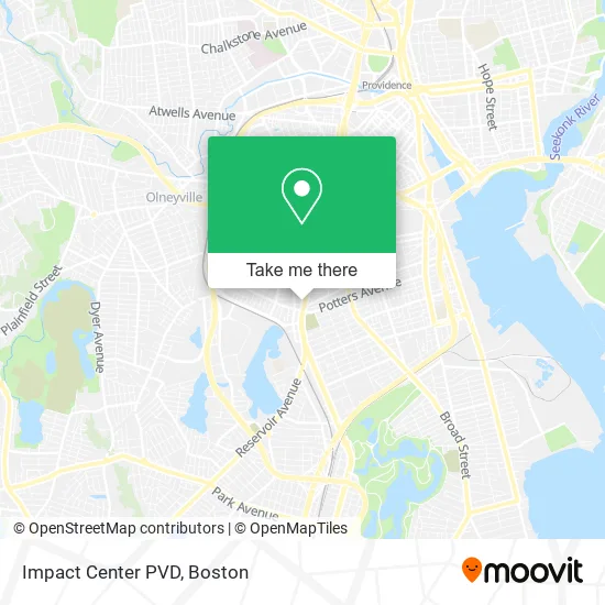 Impact Center PVD map