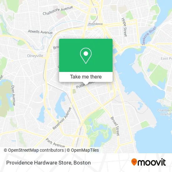 Providence Hardware Store map