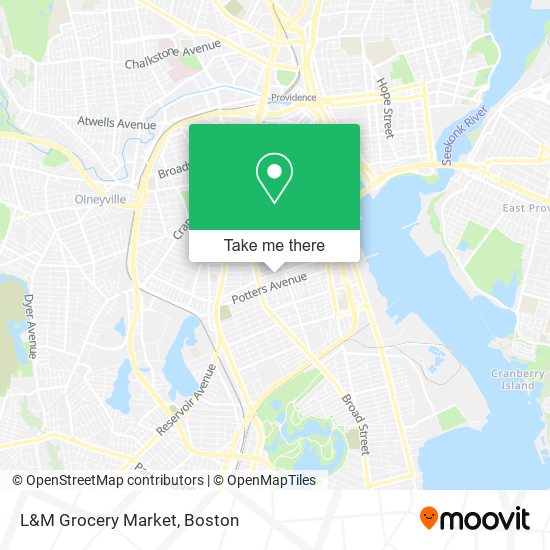 Mapa de L&M Grocery Market