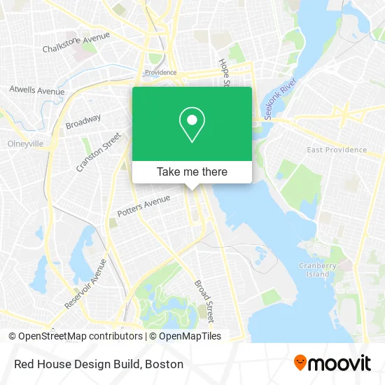 Red House Design Build map