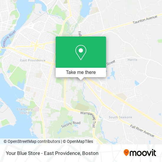 Your Blue Store - East Providence map