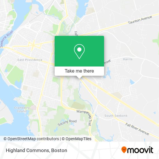 Mapa de Highland Commons