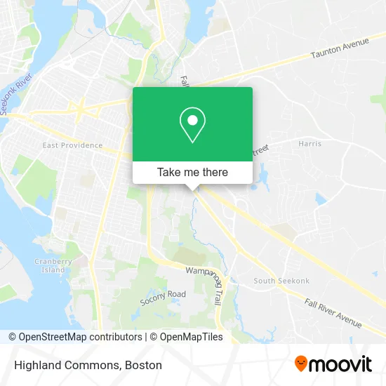 Highland Commons map