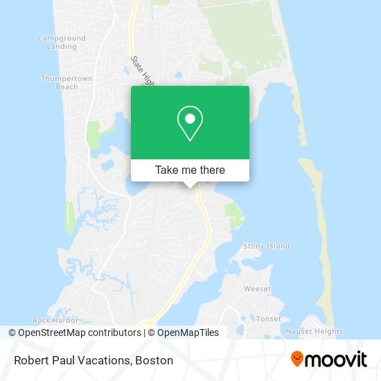 Robert Paul Vacations map
