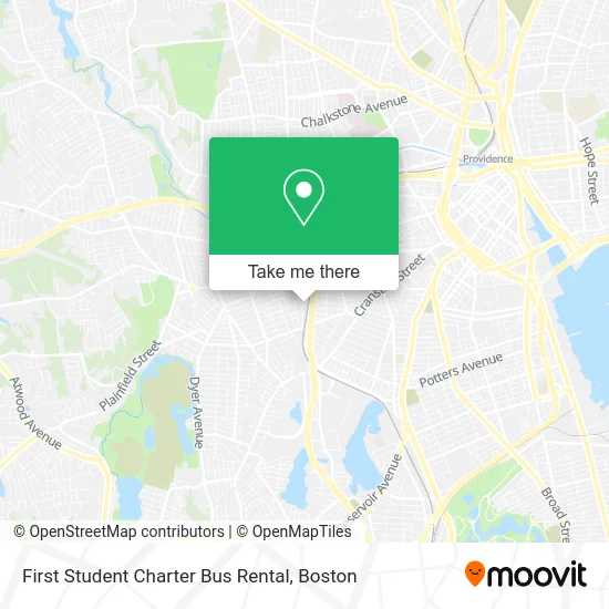 First Student Charter Bus Rental map