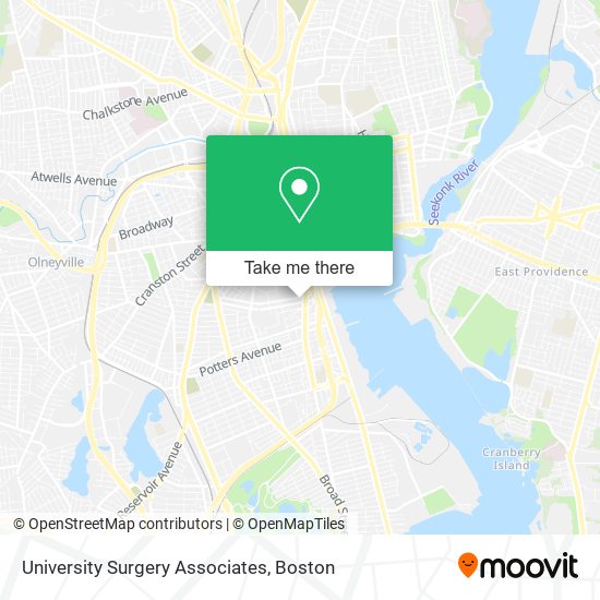 University Surgery Associates map