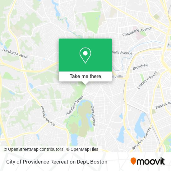 Mapa de City of Providence Recreation Dept