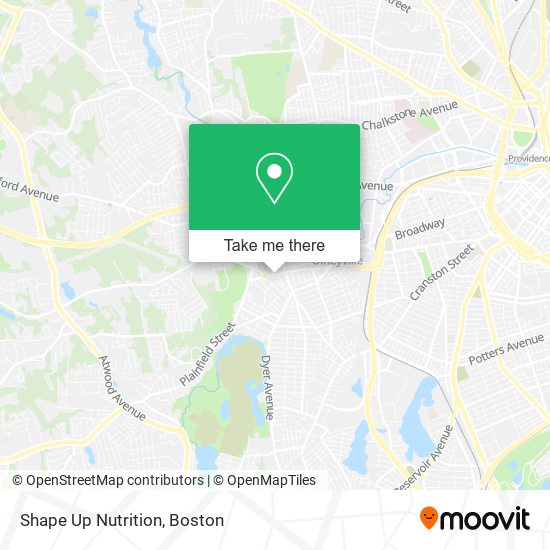 Shape Up Nutrition map