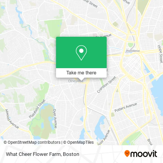 What Cheer Flower Farm map