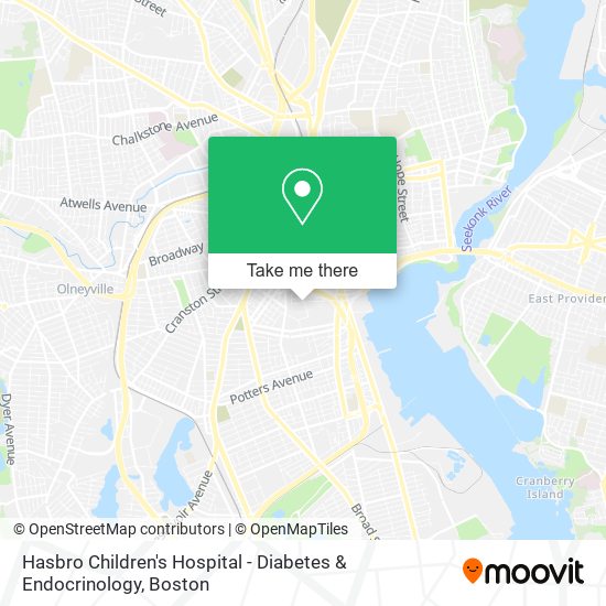 Mapa de Hasbro Children's Hospital - Diabetes & Endocrinology