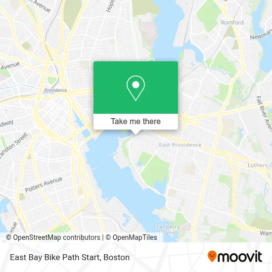 East Bay Bike Path Start map