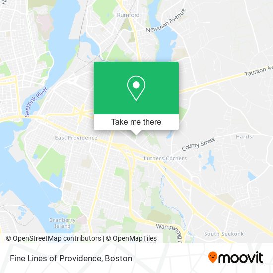 Fine Lines of Providence map