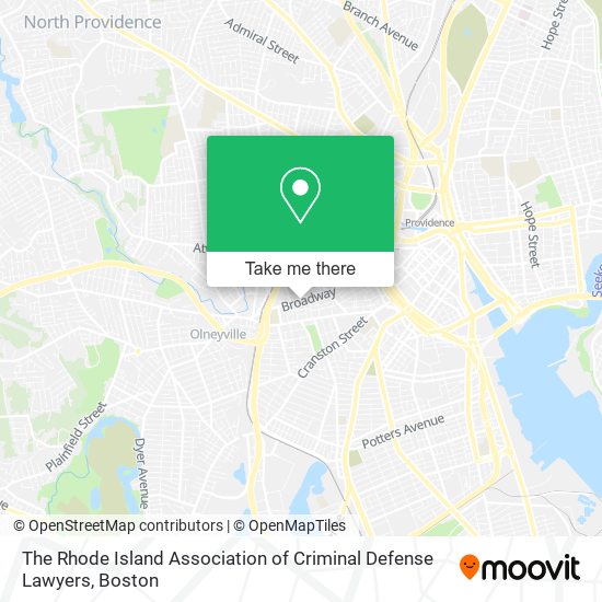 Mapa de The Rhode Island Association of Criminal Defense Lawyers