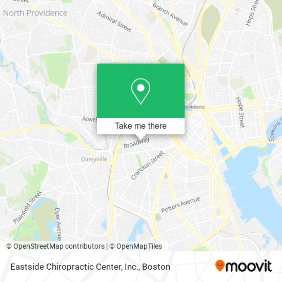 Eastside Chiropractic Center, Inc. map