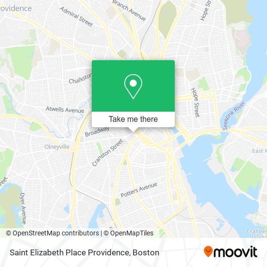 Mapa de Saint Elizabeth Place Providence