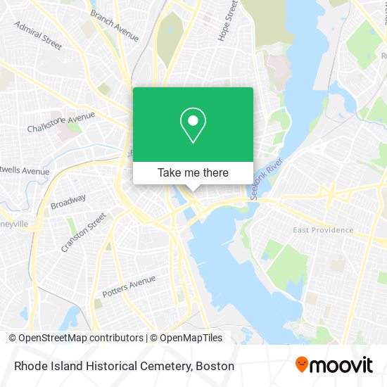 Mapa de Rhode Island Historical Cemetery