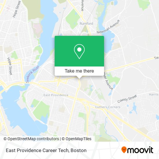 East Providence Career Tech map