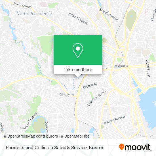 Mapa de Rhode Island Collision Sales & Service