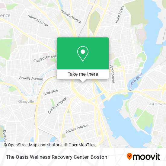 The Oasis Wellness Recovery Center map