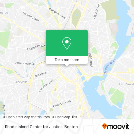 Rhode Island Center for Justice map