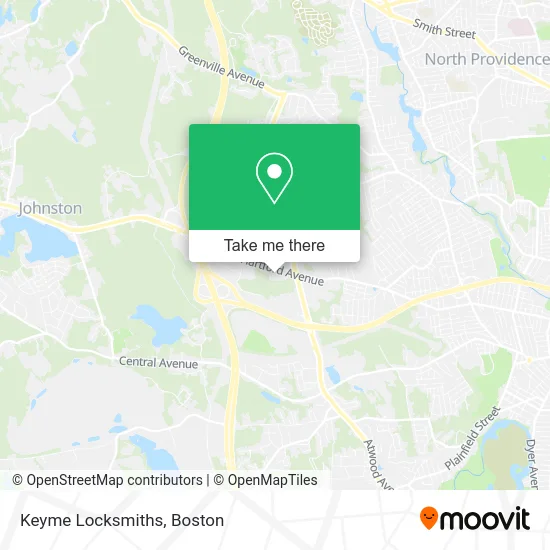 Keyme Locksmiths map