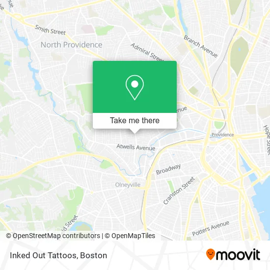 Inked Out Tattoos map