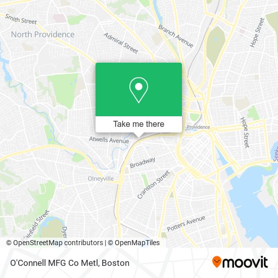 Mapa de O'Connell MFG Co Metl