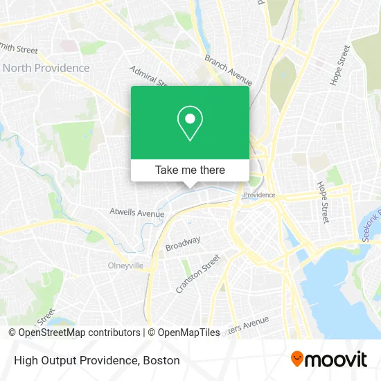 High Output Providence map