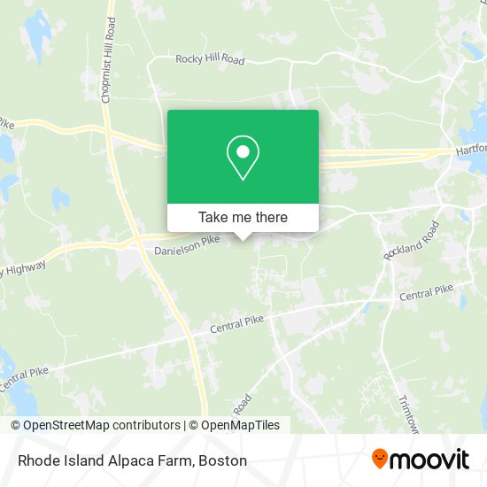 Mapa de Rhode Island Alpaca Farm