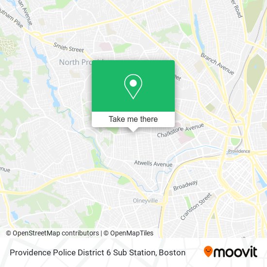Mapa de Providence Police District 6 Sub Station