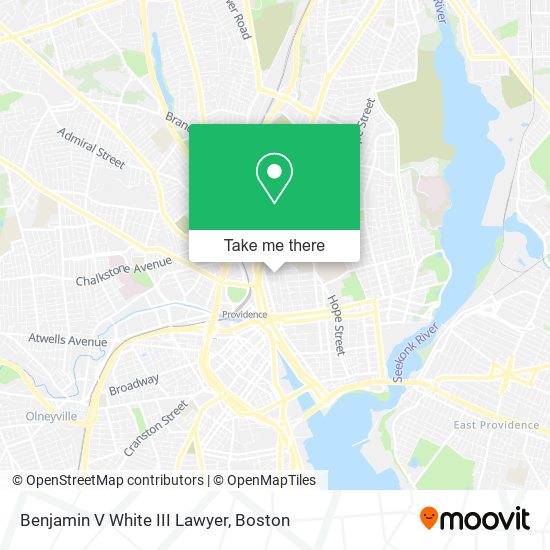 Benjamin V White III Lawyer map