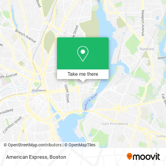 American Express map