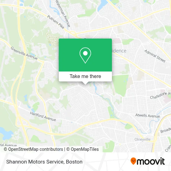 Shannon Motors Service map