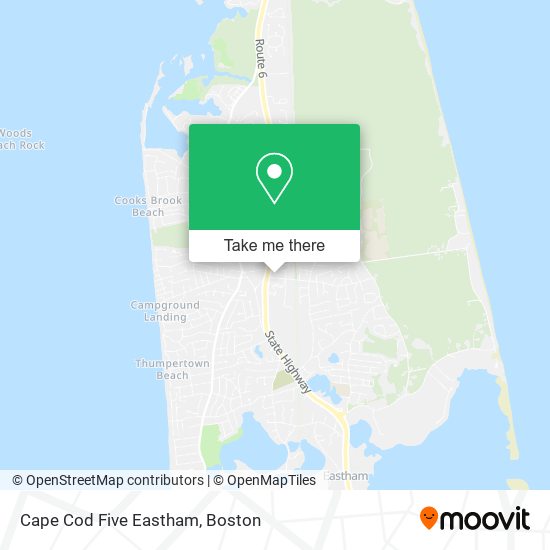 Mapa de Cape Cod Five Eastham