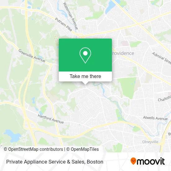 Private Appliance Service & Sales map