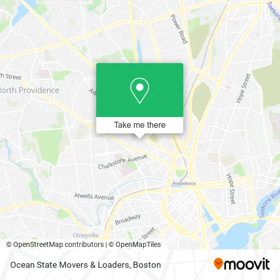Ocean State Movers & Loaders map